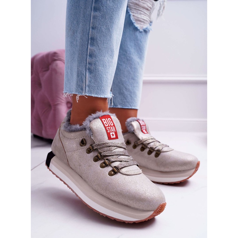Sportssko til kvinder Big Star Beige EE274732 1