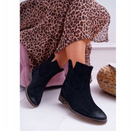 Kvindestøvler Hidden Wedge Flat Heel Sort Nicole 2419 2