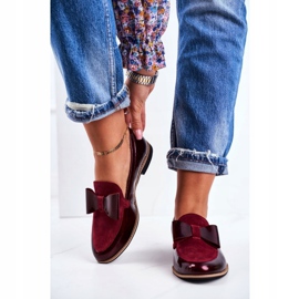 Kvinder Brogues Maciejka lakerede loafers Bourgogne 04099-44 / 00-1 rød flerfarvet 1