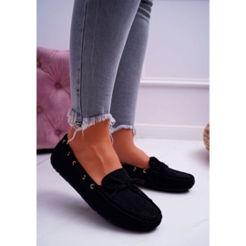 S.Barski Dame Loafers Ruskind Sort S. Barski Gustoben 1