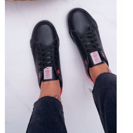 Cross Jeans kvinders sorte sneakers EE2R4019C rød 2