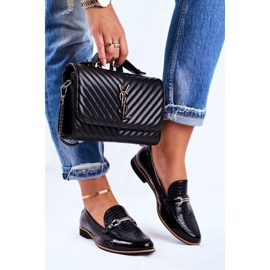 Dame Brogues Maciejka lakerede loafers sort 4099A-01 / 00-1 1