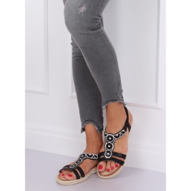 Sorte espadrillessandaler CO-78 Sort 1