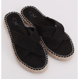 Sorte espadrilletøfler 499-35 Sort 1