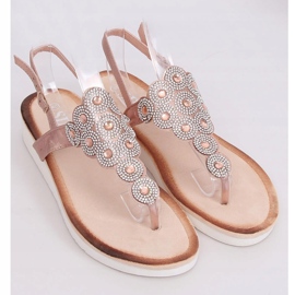 Champagnesandaler 7887-PL Champagne sort 1
