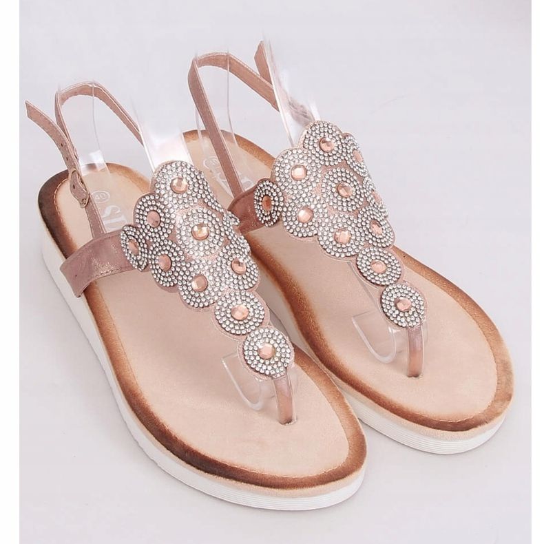 Champagnesandaler 7887-PL Champagne sort 1