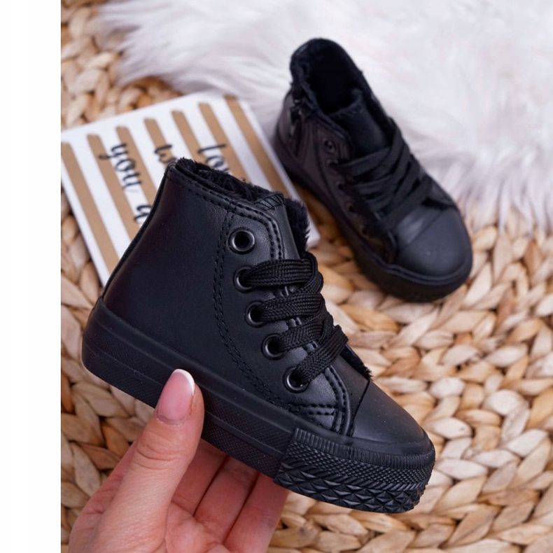 FRROCK Sort Filemon Børn High Warmed Sneakers 2
