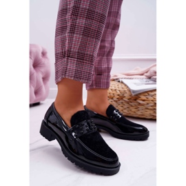 FRANA Kvinders slip-on lakeret sort lækker 1