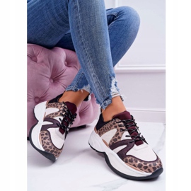 Kvinders sportssko Burgundy Snake Skin Larey rød 1