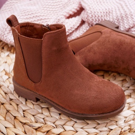 POPA Børnesko med Flat Heel Camel Mergolo brun 2