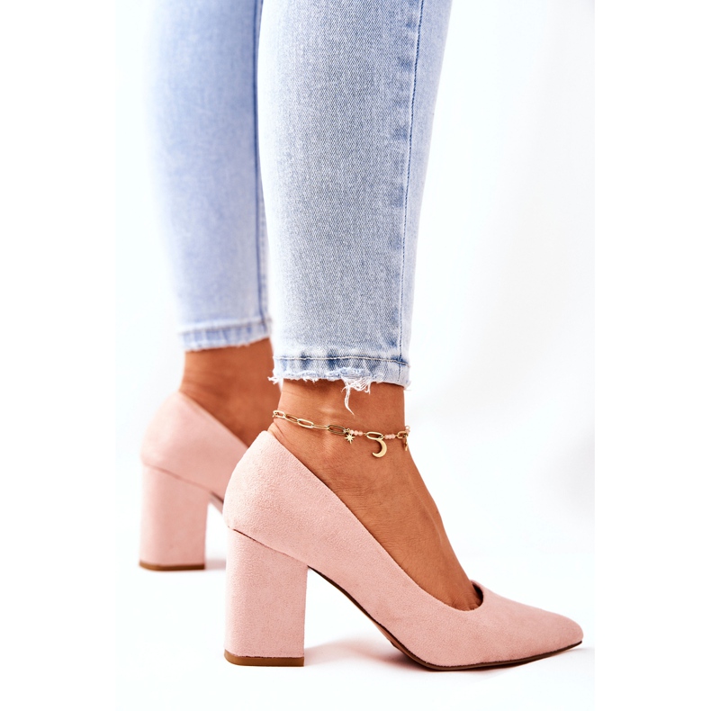 SEA Kvinders Pumps På Hæl Hæl Ruskind Beige Florena 1