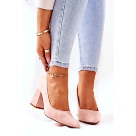 SEA Kvinders Pumps På Hæl Hæl Ruskind Beige Florena 2