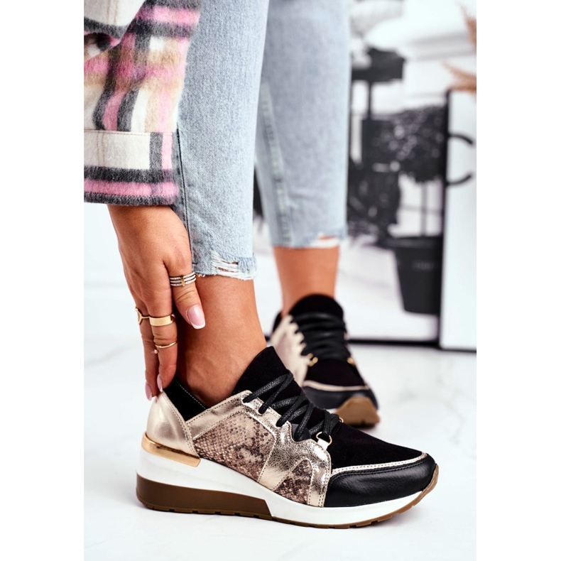 Nicole Dame Sneakers Golden Natural Leather Coledo gylden 2