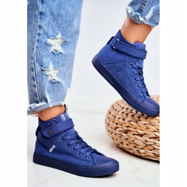 Kvinder Sneakers Big Star Blue FF274584 blå 1