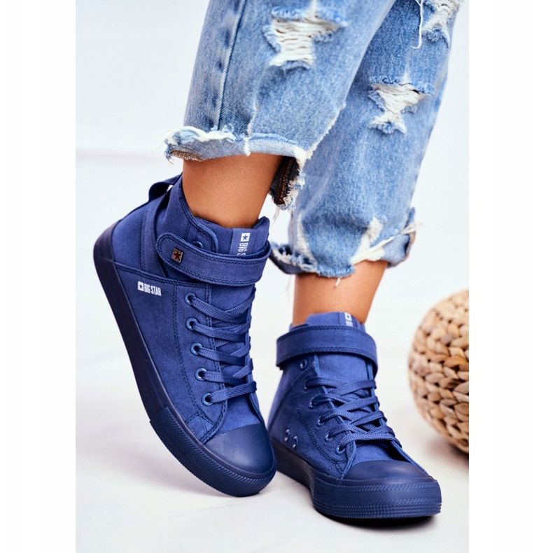 Kvinder Sneakers Big Star Blue FF274584 blå 2