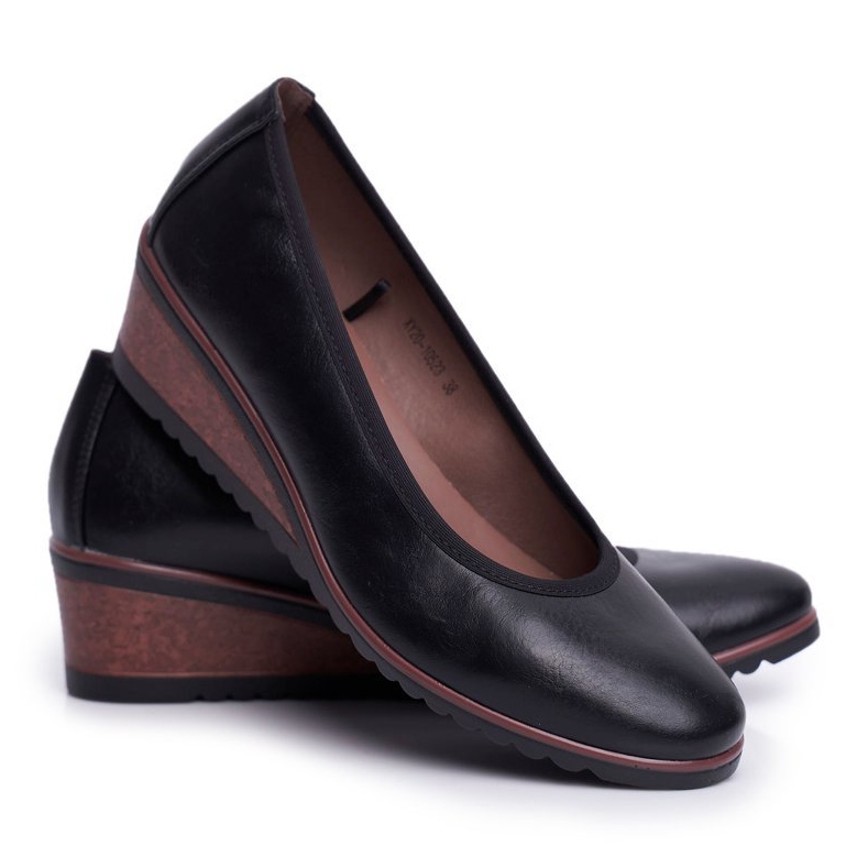 Vinceza Kvinders Brogues On Wedges Sort Belli 1