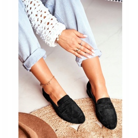 Loafers til kvinder Suede Sergio Leone MK734 Sort Nebbi 2