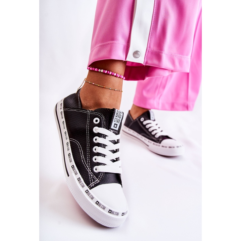 Dame Sneakers Big Star Openwork Sort FF274023 2