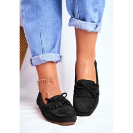BUGO Loafers til kvinder Ruskind Sort Velucci 1