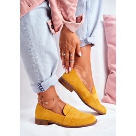 SEA Kvinders Brogues ruskind gul Cintra 1