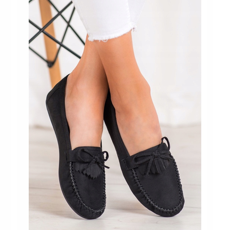 Diamantique Klassiske loafers sort 2