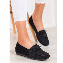 Diamantique Klassiske loafers sort 1
