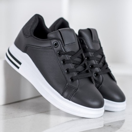 Weide Eco læder sneakers sort 1