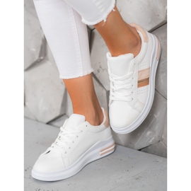 SHELOVET Stilfulde sneakers hvid 4