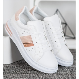 SHELOVET Stilfulde sneakers hvid 2