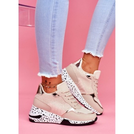 Sportssko til kvinder Hidden Wedge Beige Mollen 2