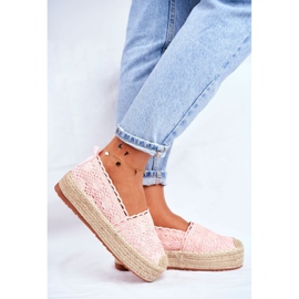 ADY Dame Espadrilles blonder pink Desante platform lyserød 2