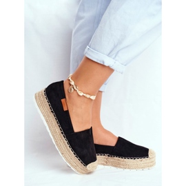 FRBS Kvinders Espadriller på den sorte La Playa -platform 2