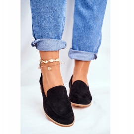 SEA Kvinders Brogues Slip On Suede Sort Twinky 2