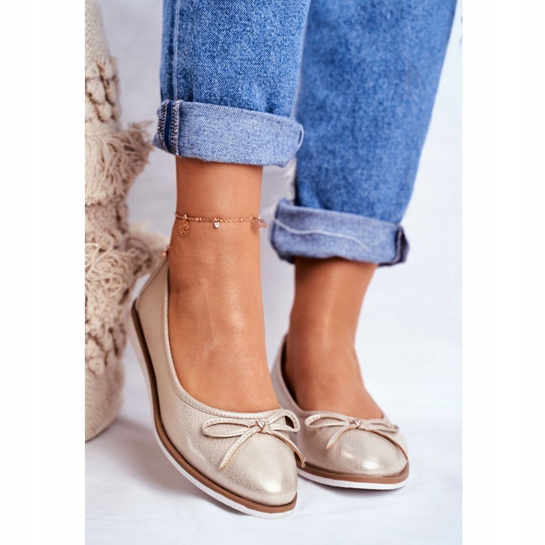 Ballerinas til kvinder Sergio Leone Gold BL612 gylden 1