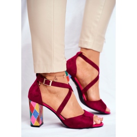 Kvinders sandaler med høj hæl Sergio Leone Fuchsia SK865 lyserød 2