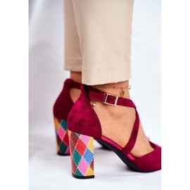 Kvinders sandaler med høj hæl Sergio Leone Fuchsia SK865 lyserød 4