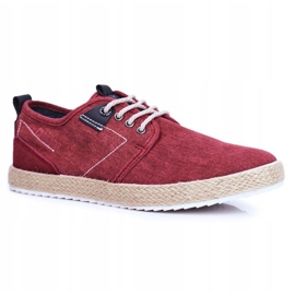 Mænds sneakers Big Star Espadrilles Rød FF174151 1