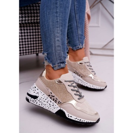 Sportssko til kvinder Tyk sål Beige Nokien 1