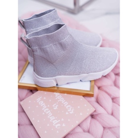 FRROCK Børns ungdoms sportssko Brocade Silver Deva grå 2