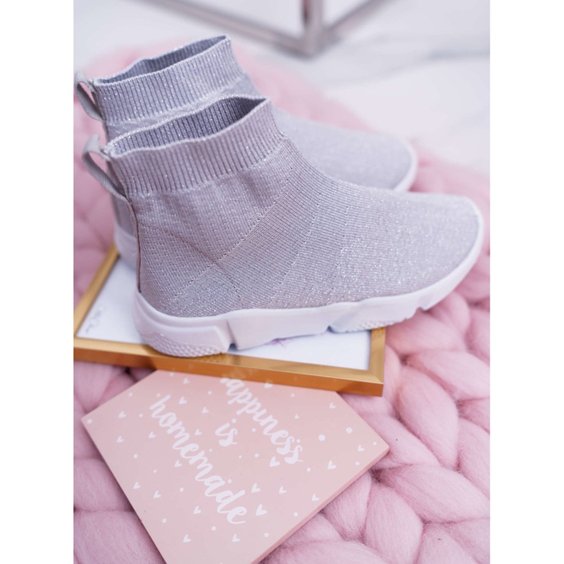 FRROCK Børns ungdoms sportssko Brocade Silver Deva grå 2