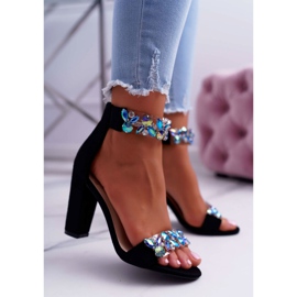 Lu Boo sorte sandaler Rhinestones ruskind Lambada 1