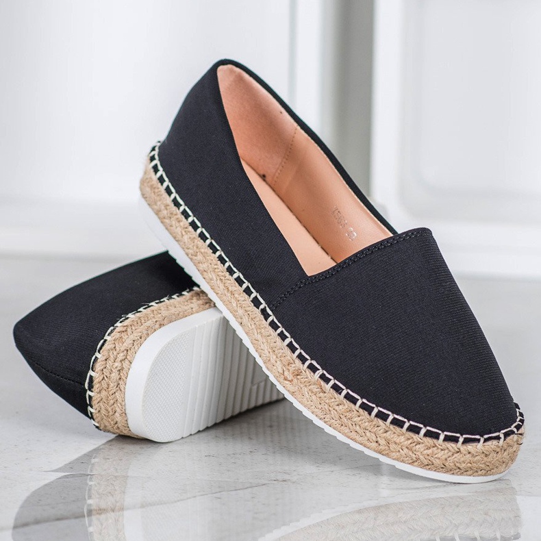 Small Swan Tekstil Espadrilles sort 1