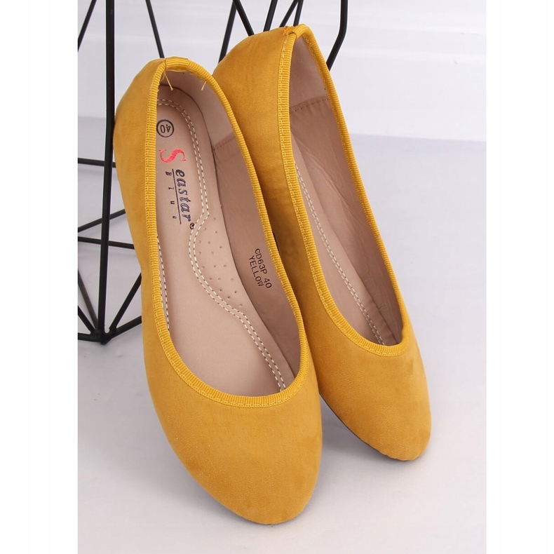 CD63P Gule honningglatte ballerinaer 1