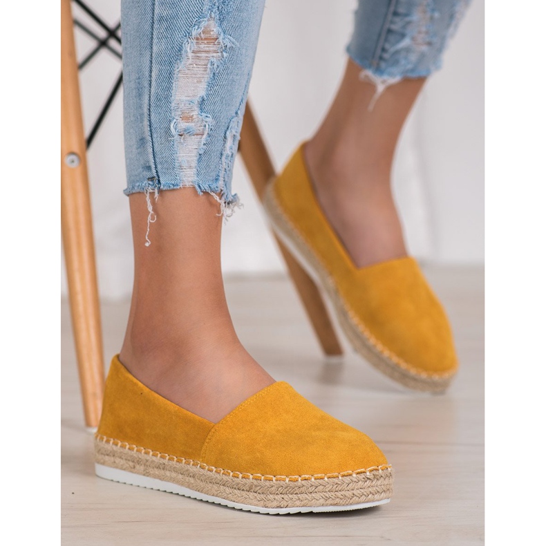 Small Swan Gul ruskind Espadrilles 1