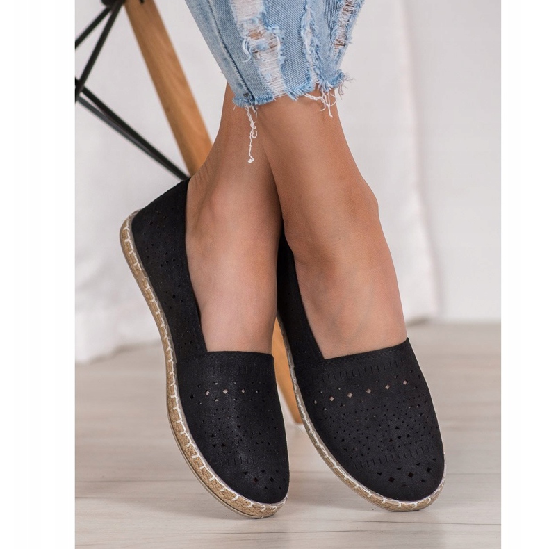 MCKEYLOR Aztec Espadrilles Med Aztec -mønstre sort 1