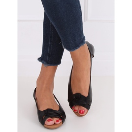 Sortskårne ballerinas CC221P Sort 1