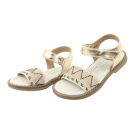 American Club Pigeres guld sandaler med paljetter læderindsats GC08/20 gylden 3
