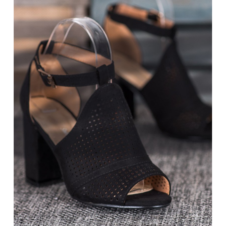 Small Swan Elegante åbent sandaler sort 2