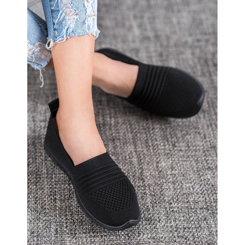SHELOVET Komfortable Openwork Slipons sort 1