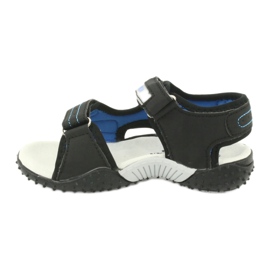 American Club Amerikanske HL21 / 20 sandaler i læderindlæg sort blå grå grøn 1